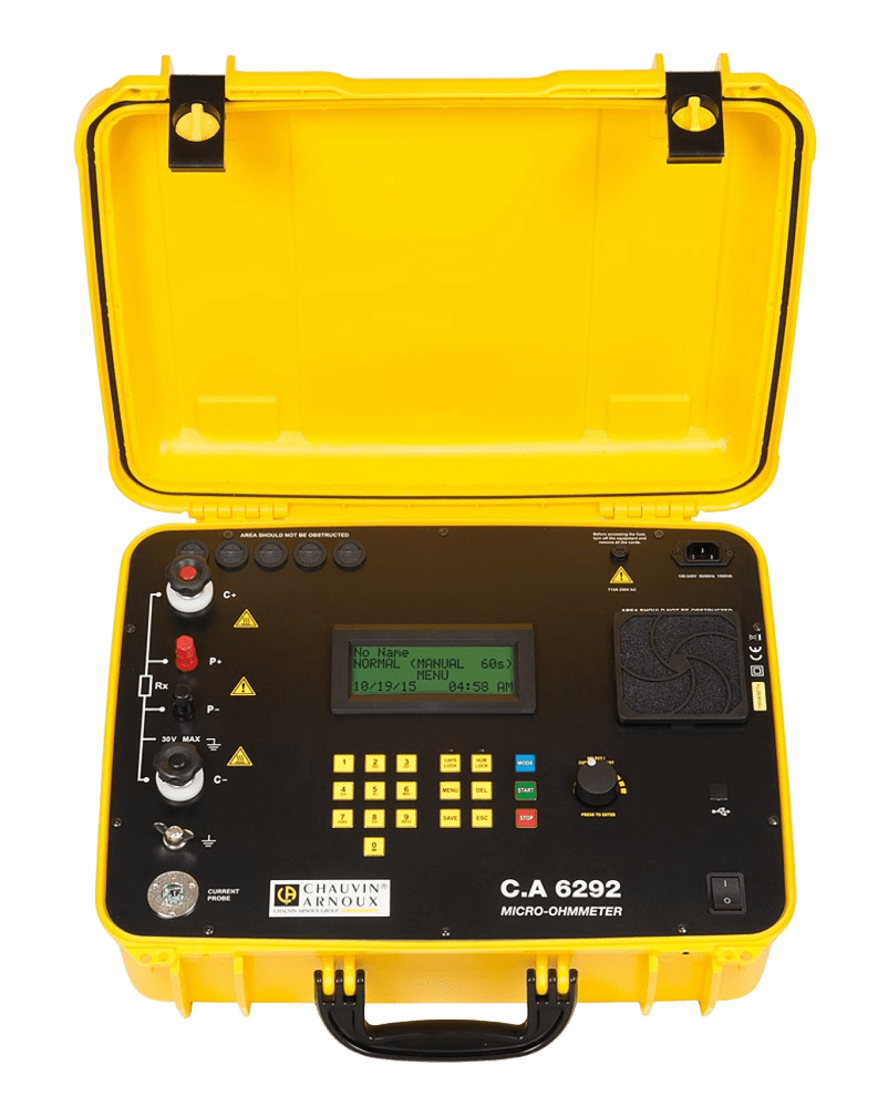 200A High-Current Micro-Ohmmeter - KRYKARD CA 6292 Micro-Ohmmeter for High Current